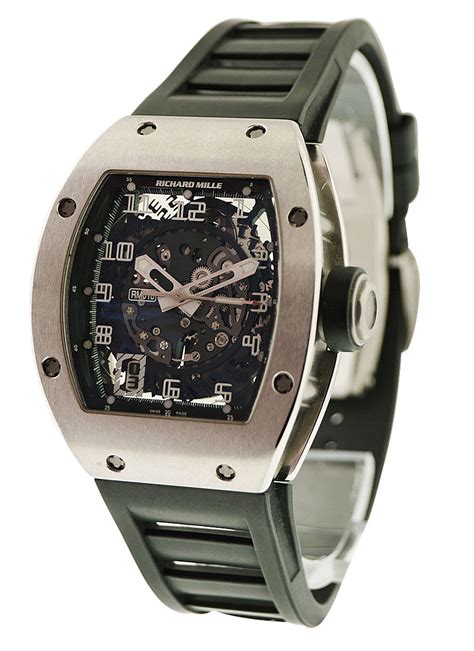 richard mille rm10 weißgold kautschuk band|Richard Mille 010 pre owned.